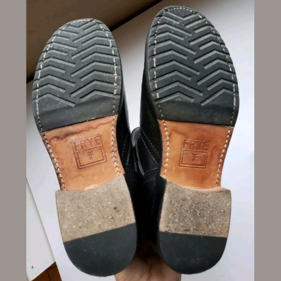 Frye Veronica Slouch Equestrian Black Boots - Picture 7 of 7